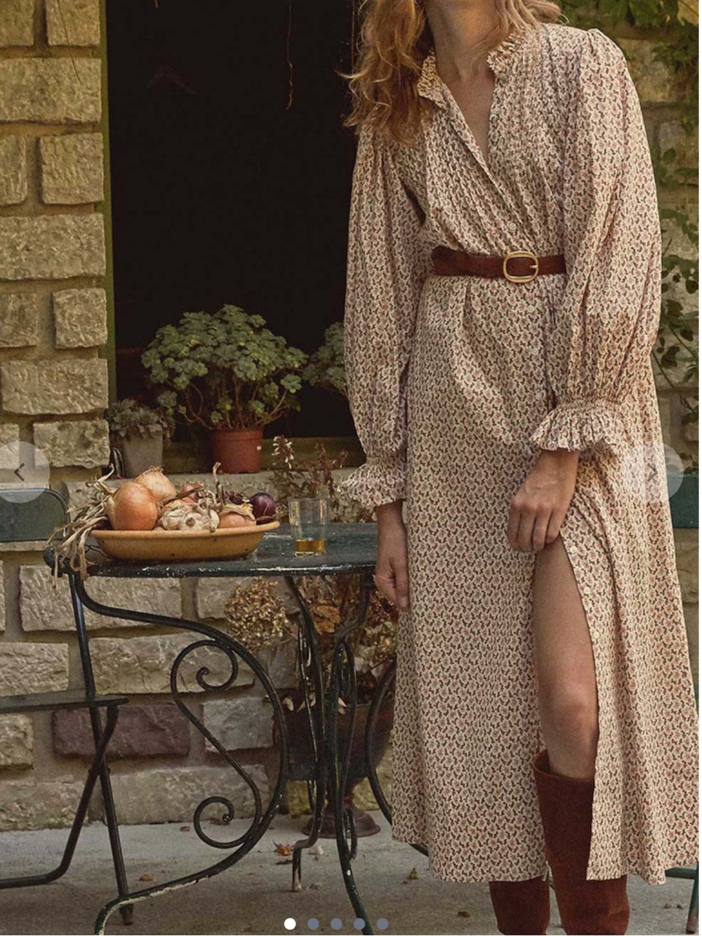 Doen Hadley Dress in Cream Winter Ditsy - Picture 2 of 11